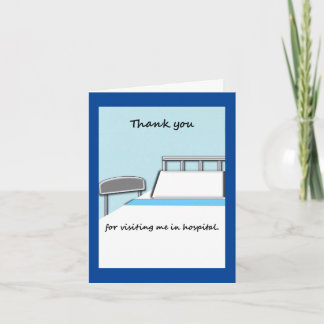 Danke zu merken für Krankenhausbesuch
