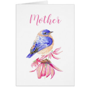 Danken an die Lord Mother Birthday Bluebird Art