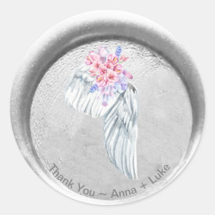 *~* DANKEN SIE Angel Wing Boho Imitats Wachs Siege Runder Aufkleber