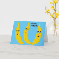DANKEN SIE EIN BUNCH Funny Bananas Vielen Dank Nie