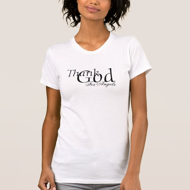 Danken Sie Gott für Engel T-Shirt (Vorderseite)