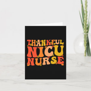 Dankend NICU Nurse Erntedank NICU Nursing Karte