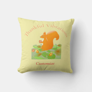 Dankend Vibes Eichhörnchen Thunder_Cove Kissen