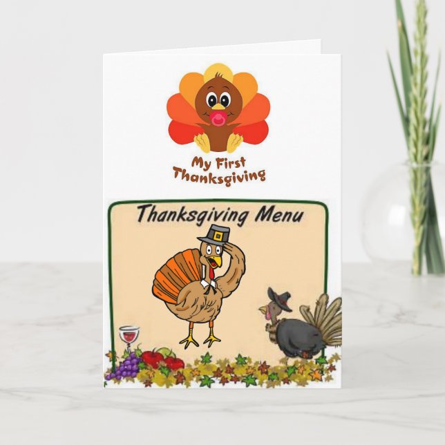 Dankende Grußkarte Feiertagskarte (Vorderseite)