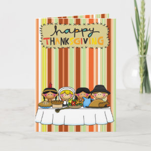 Dankende Grußkarte Feiertagskarte