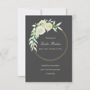 Dankensring-Beileid Dankeschön-Karte Dankeskarte