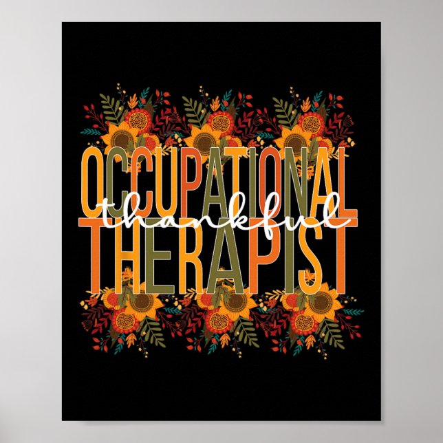Dankenswerter berufstherapeutischer Erntedank OT Poster (Vorne)
