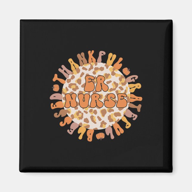 Dankenswerter Erntedank für Krankenpflege ER Nurse Magnet (Vorne)