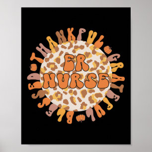Dankenswerter Erntedank für Krankenpflege Er Nurse Poster