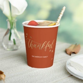 Dankenswerter Herbst Erntedank Party Paper Cup Pappbecher