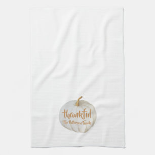 Dankenswerter Kürbis Familienname Erntedank Geschirrtuch