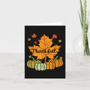 Dankenswerter Leaf Pumpkin Niedlicher Erntedank Fa Karte