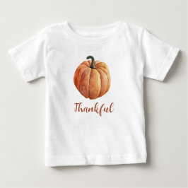Dankenswerter Orange Pumpkin Herbst Erntedank Baby T-shirt