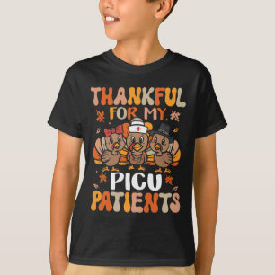 Dankenswerter PICU Nurse Erntedank Türkei Pädiatri T-Shirt