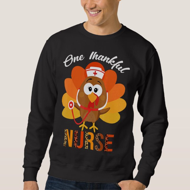 Dankenswerter türkischer Erntedank ernährt Scrub z Sweatshirt (Vorderseite)