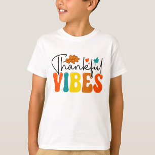 Dankenswerter Vibes Herbst Erntedank T-Shirt