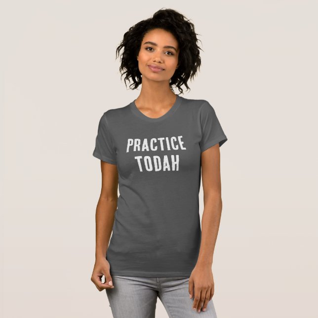 Dankes-Todah-Typografie T-Shirt (Vorne ganz)