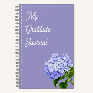 Dankesblatt   Hydrangea Spiral Notebook Notizbuch