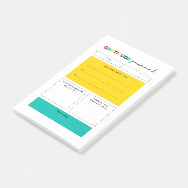 Dankesblatt Post-it Klebezettel (angewinkelt)