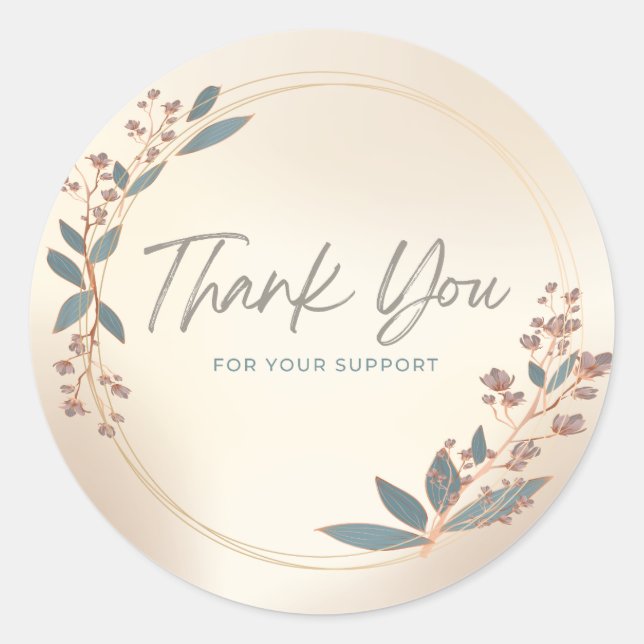 Dankeschön an den Aufkleber (Vorderseite)