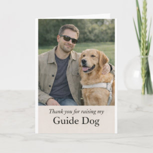 Dankeschön an den Golden Retriever-Welpen-Erzieher Karte