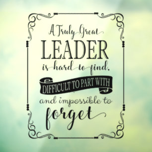 Dankeschön an den Leader Fensteraufkleber