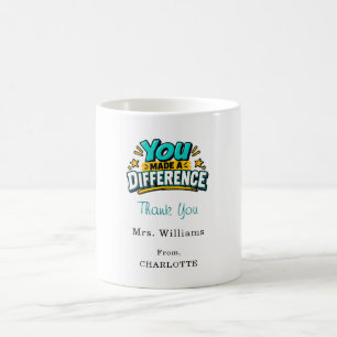 Dankeschön an den Lehrer Kaffeetasse