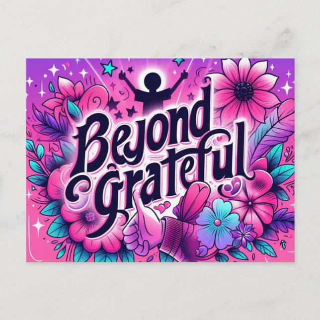 Dankeschön an die Mitarbeiter Postkarte (Vorderseite)