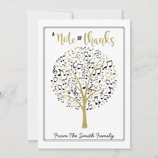 Dankeschön an die Musiklehrerin Geschenk CARD HOLD Einladung (Vorderseite)