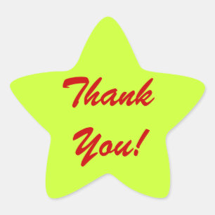 Dankeschön an geduldige Rechnungskleber Stern-Aufkleber