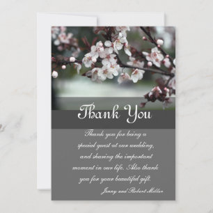 Dankeschön an Kartenplum-Blume Dankeskarte