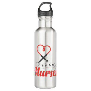 Dankeschön an Krankenschwestern Edelstahlflasche