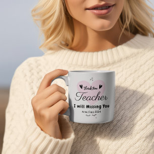 Dankeschön an Lehrer Schule Benutzerdefiniert Kaffeetasse