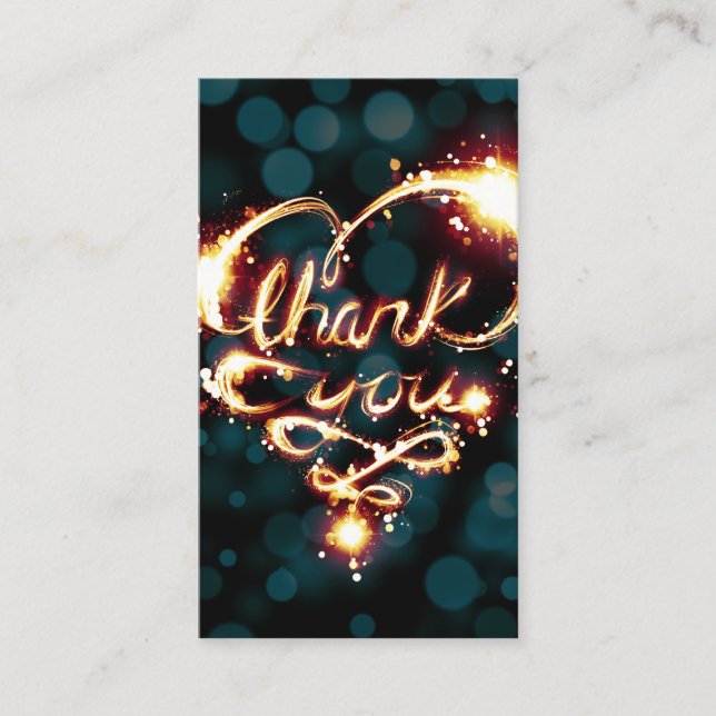 Dankeschön an Licht wenden Sie sich an ein Freund- Empfehlungskarte (Vorderseite)