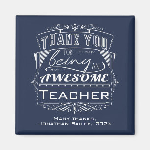 Dankeschön an männliche Lehrerin Magnet