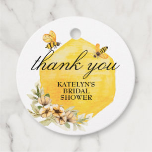 Dankeschön-Anhänger für Bienen-Hochzeitsdusche Geschenkanhänger
