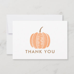Dankeschön Autumn Pumpkin Dankeskarte