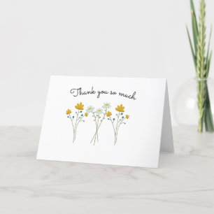 Dankeschön Blume Design (innen leer) Dankeskarte