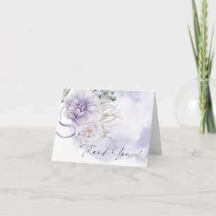 Dankeschön   BOHO Watercolor Lilac Peony Dankeskarte