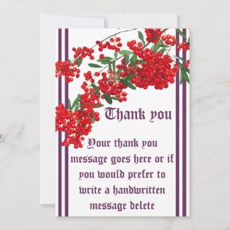 Dankeschön Brief mit Rowan Einladung