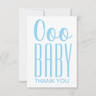 Dankeschön Card: Blue Ooo Baby Danke