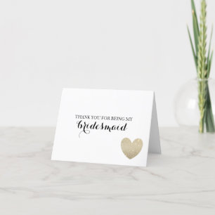 Dankeschön Card - Bridal Heart Dankeskarte