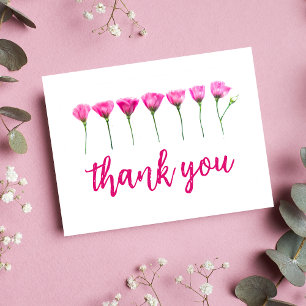 Dankeschön Card - Elegantes Blumenmuster für Mama Postkarte