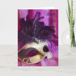 Dankeschön Card - Lila Masquerade Dankeskarte