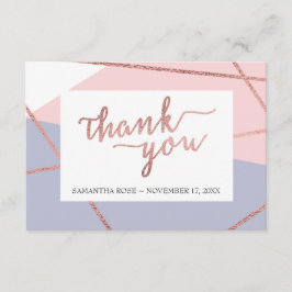 Dankeschön Card, Rose Gold Dankeskarte