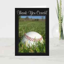 Dankeschön Coach Baseball Grußkarte Dankeskarte