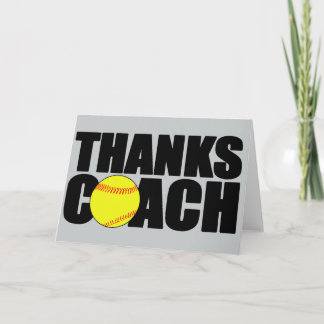 Dankeschön Coach Custom Softball Coach Grußkarte Dankeskarte