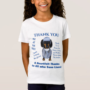 Dankeschön-Dachshund-Kunst T-Shirt