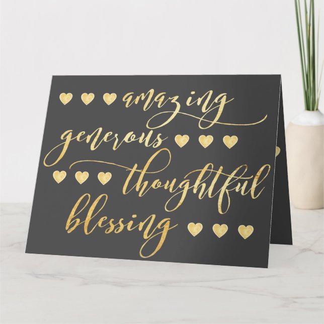 Dankeschön! Dankeskarte (Vorderseite)