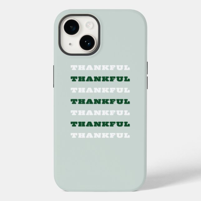 Dankeschön, Danksagung, Grün Case-Mate iPhone Hülle (Rückseite)